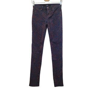 Joe's Jeans Girl's Ultra Slim THE JEGGING Velvet Leopard Print Pants Size 14